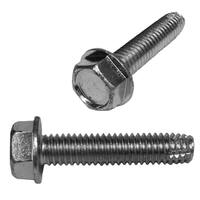 HWHTC01212S #12-24 X 1/2" Hex Washer Head, Un-Slotted, Thread Cutting Screw, Type-F, 18-8 Stainless